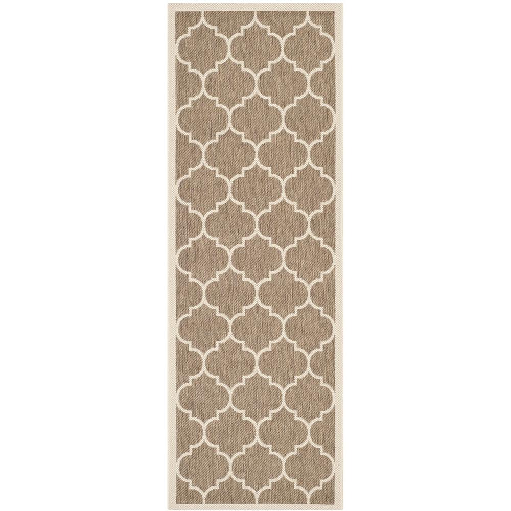 COURTYARD, BROWN / BONE, 2'-3" X 10', Area Rug, CY6914-242-210. Picture 1