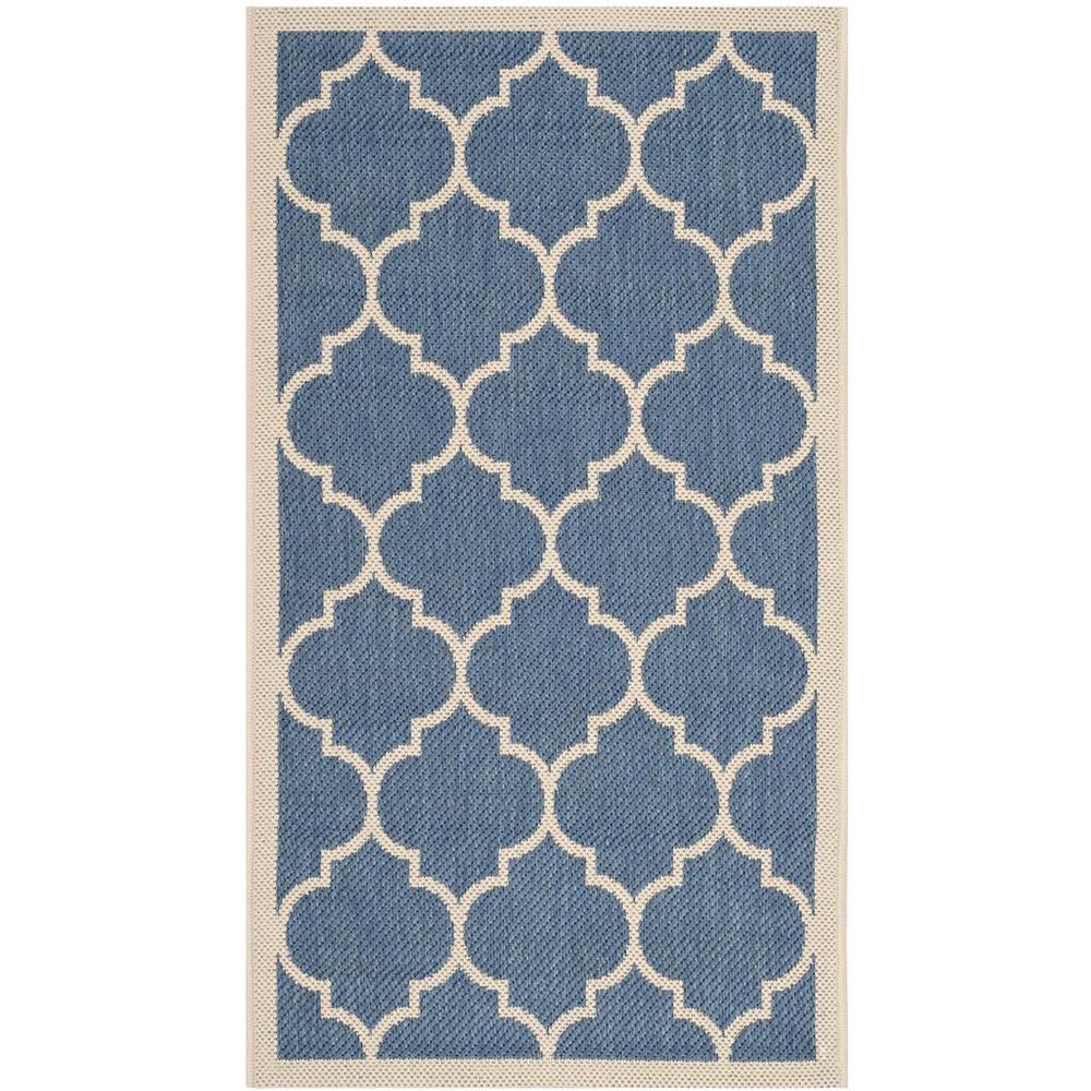 COURTYARD, BLUE / BEIGE, 2' X 3'-7", Area Rug, CY6914-243-2. Picture 1
