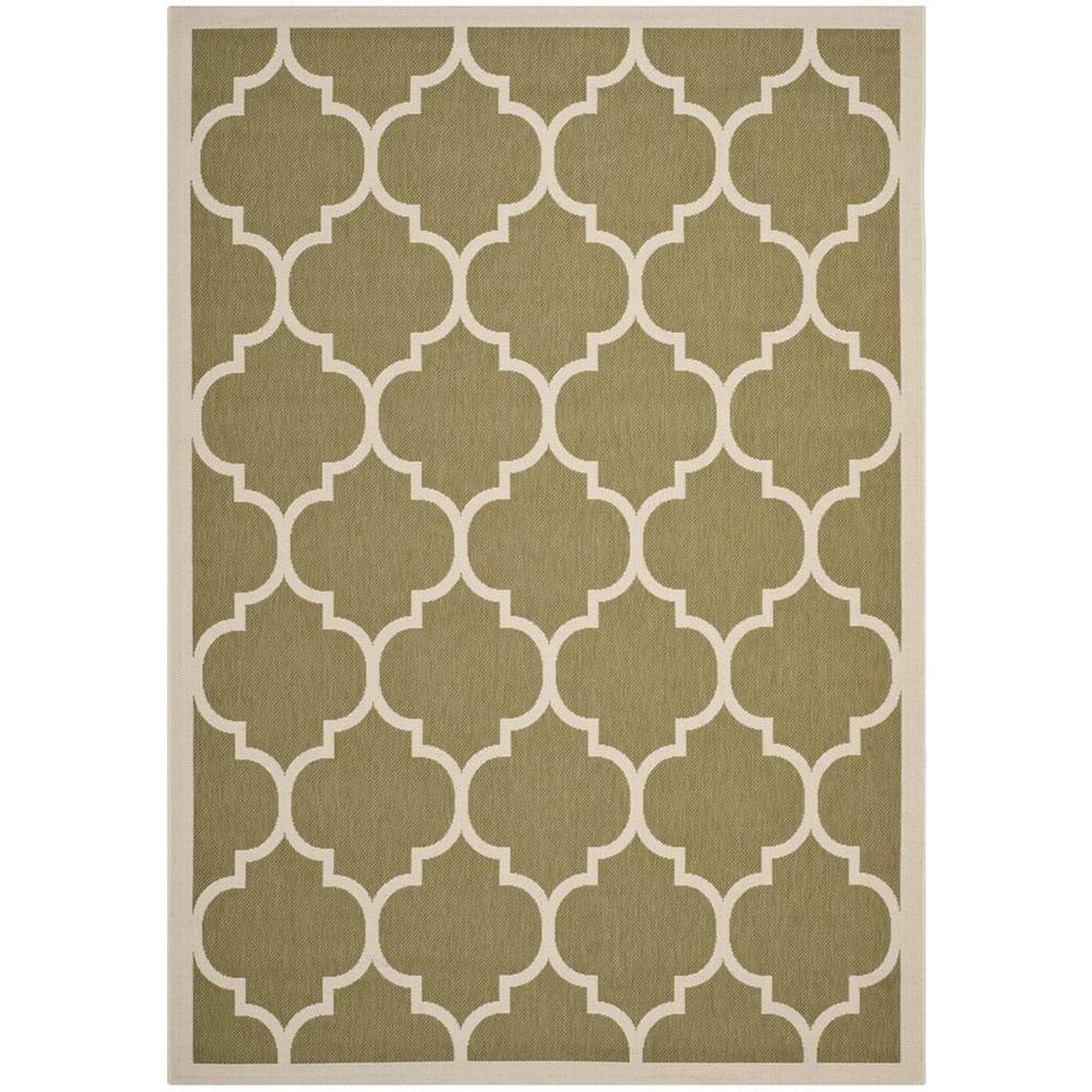 COURTYARD, GREEN / BEIGE, 6'-7" X 9'-6", Area Rug, CY6914-244-6. Picture 1