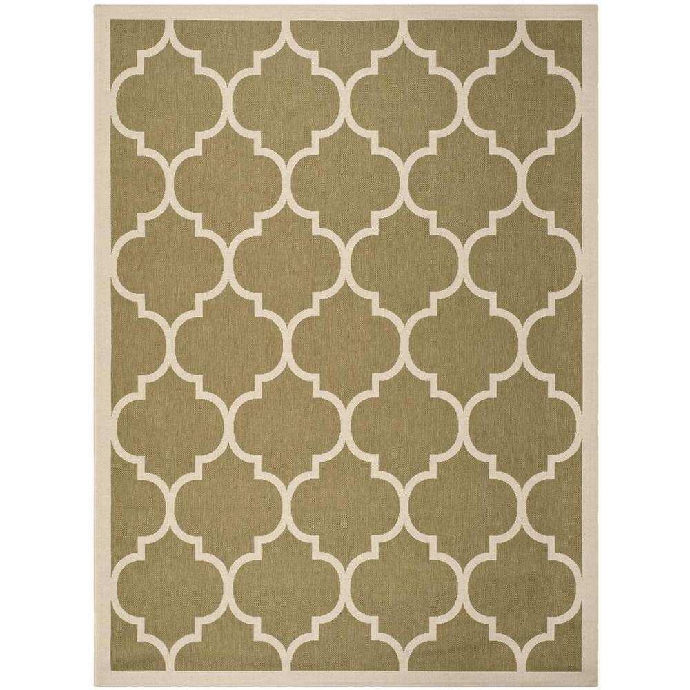 COURTYARD, GREEN / BEIGE, 8' X 11', Area Rug, CY6914-244-8. Picture 1