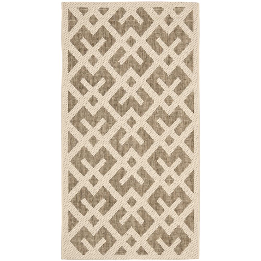 COURTYARD, BROWN / BONE, 2' X 3'-7", Area Rug, CY6915-232-2. Picture 1
