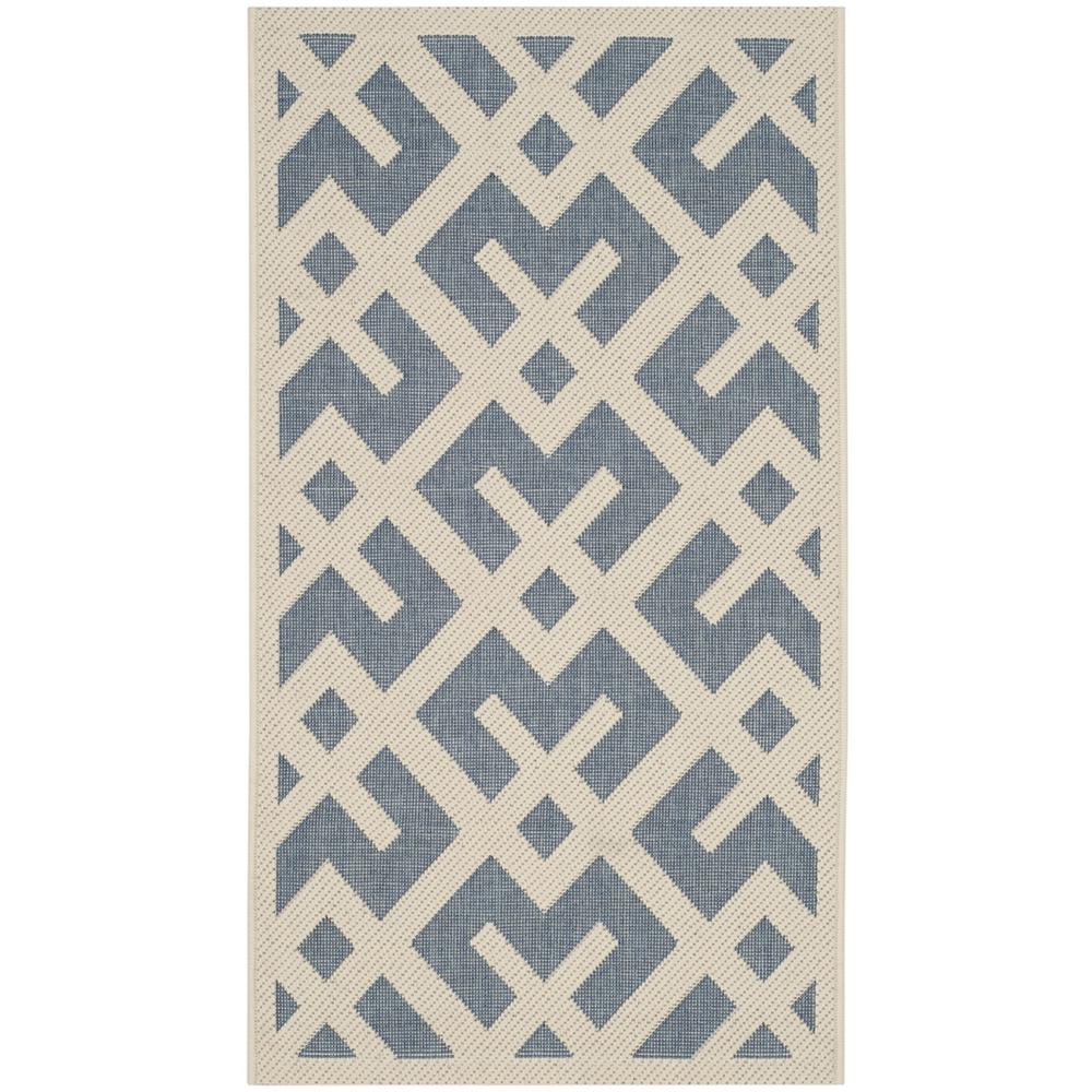 COURTYARD, BLUE / BONE, 2' X 3'-7", Area Rug, CY6915-233-2. Picture 1