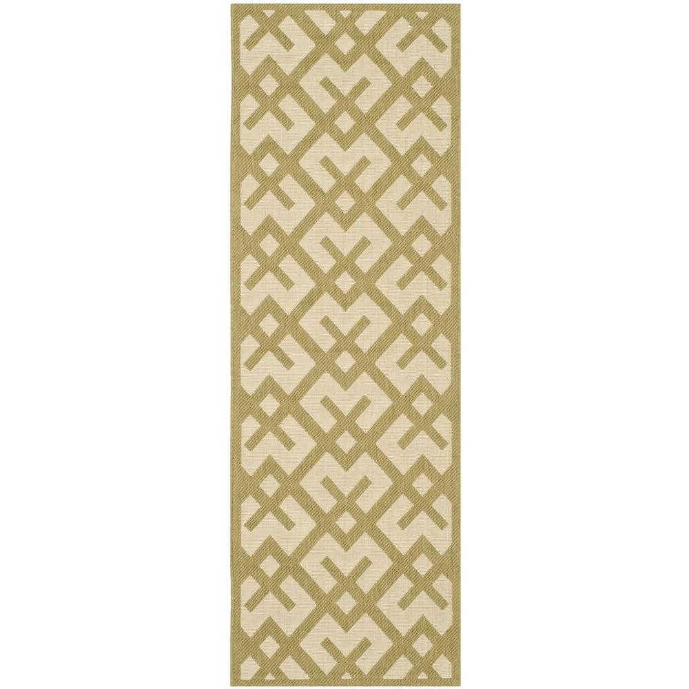 COURTYARD, BEIGE / GREEN, 2'-3" X 6'-7", Area Rug, CY6915-244-27. Picture 1