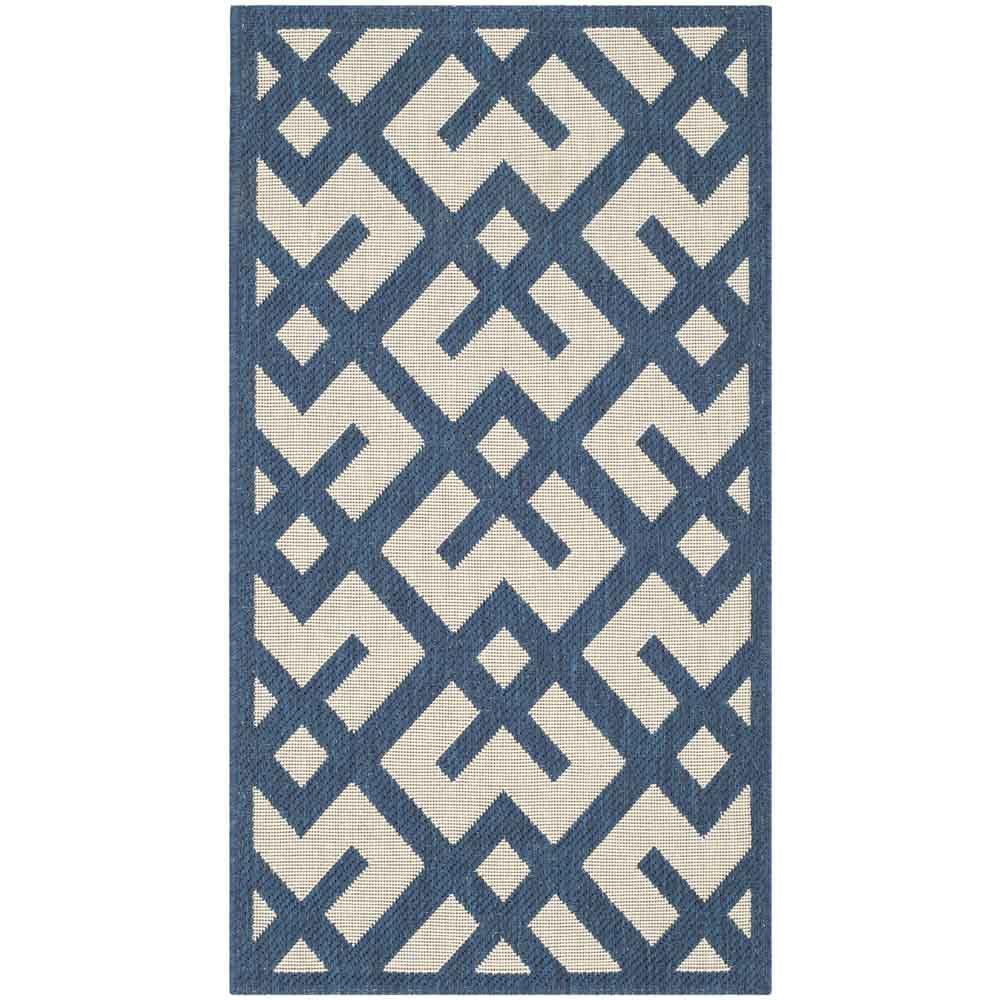 COURTYARD, NAVY / BEIGE, 2' X 3'-7", Area Rug, CY6915-268-2. Picture 1