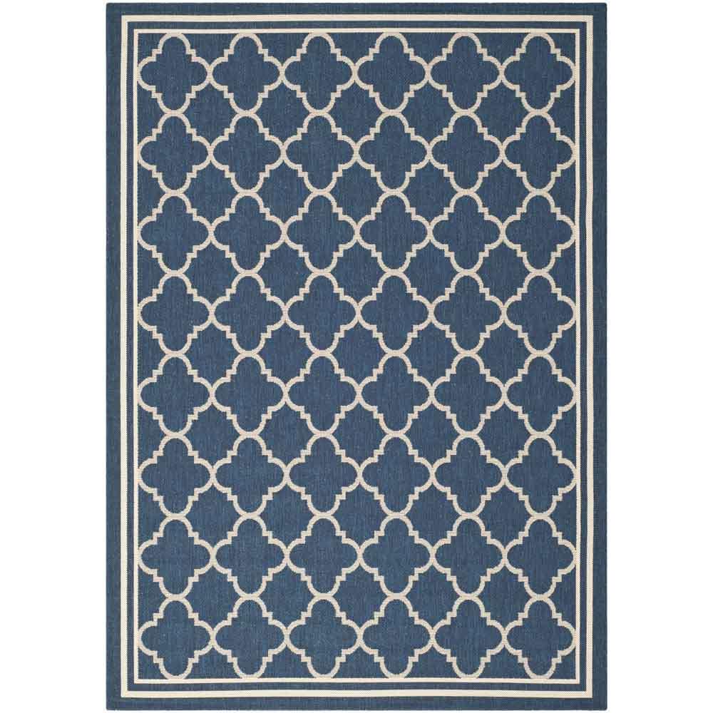 COURTYARD, NAVY / BEIGE, 5'-3" X 7'-7", Area Rug, CY6918-268-5. Picture 1