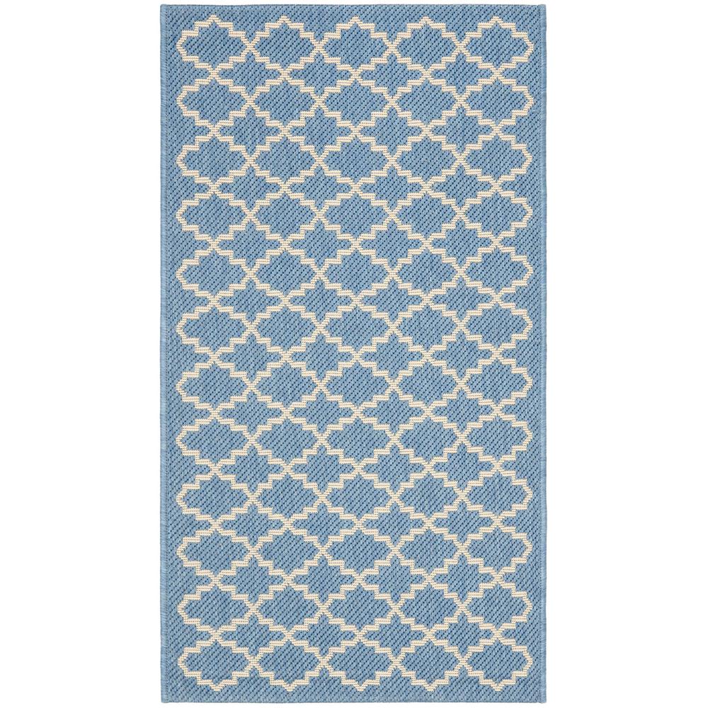 COURTYARD, BLUE / BEIGE, 2' X 3'-7", Area Rug, CY6919-243-2. Picture 1