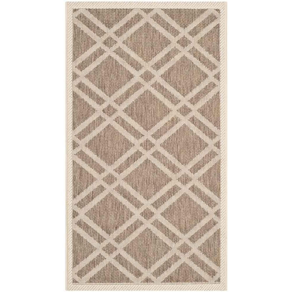 COURTYARD, BROWN / BONE, 2' X 3'-7", Area Rug, CY6923-242-2. Picture 1