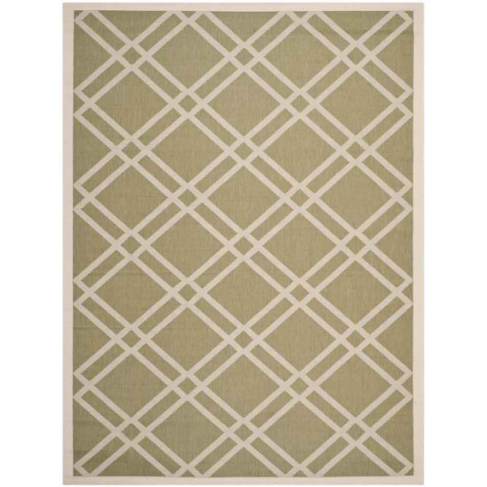 COURTYARD, GREEN / BEIGE, 8' X 11', Area Rug, CY6923-244-8. Picture 1