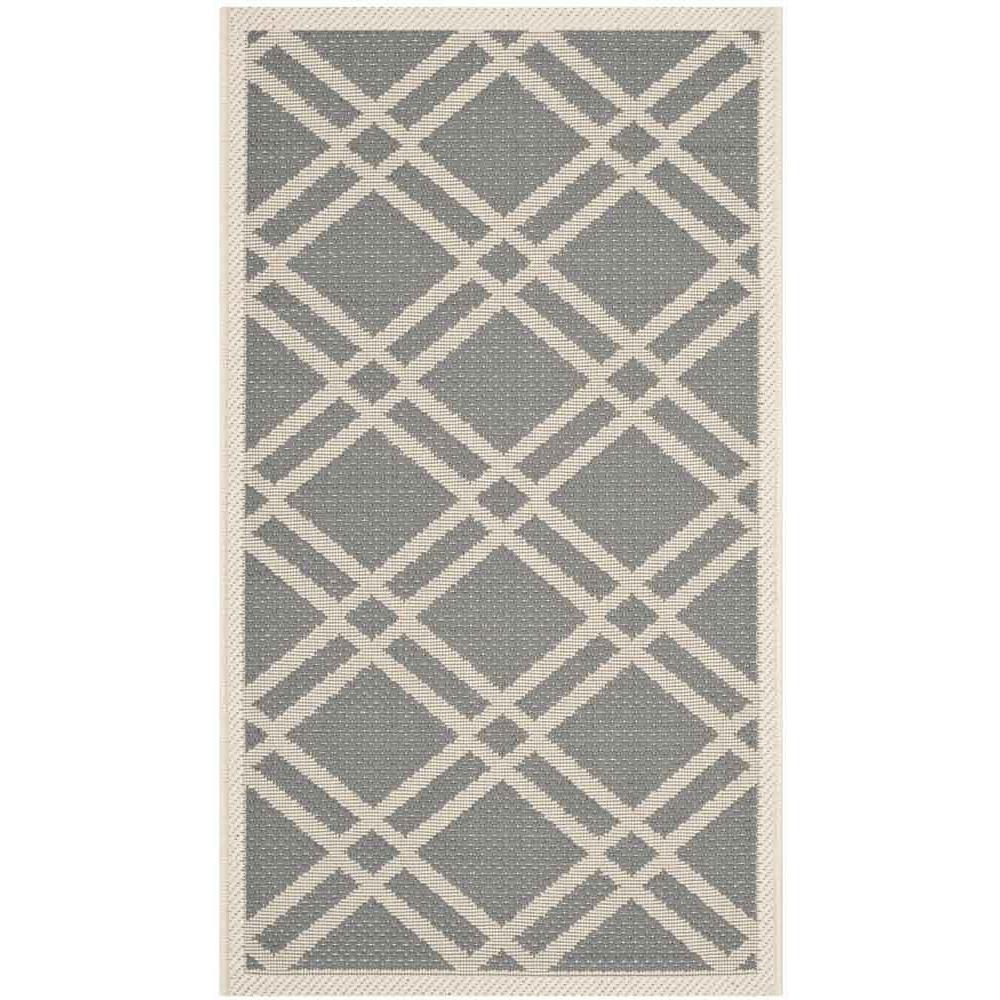 COURTYARD, ANTHRACITE / BEIGE, 2' X 3'-7", Area Rug, CY6923-246-2. Picture 1