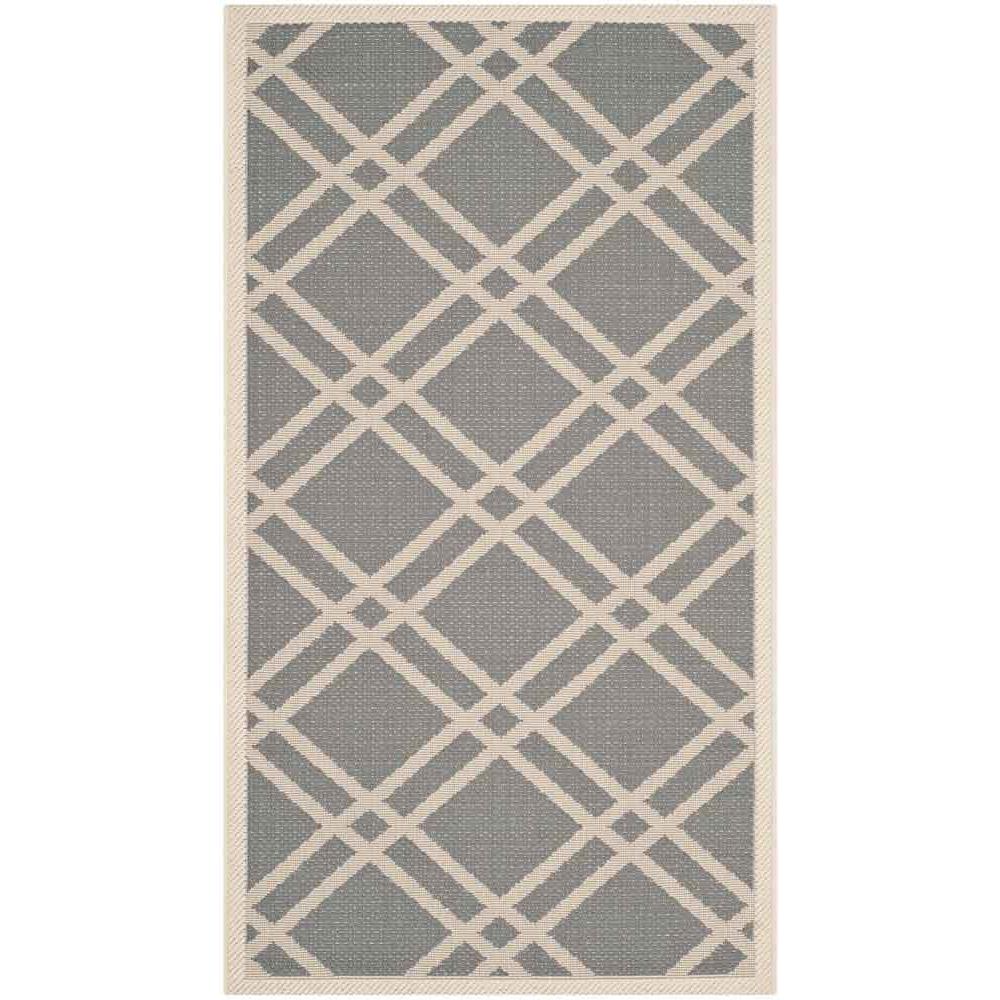 COURTYARD, ANTHRACITE / BEIGE, 2'-7" X 5', Area Rug, CY6923-246-3. Picture 1