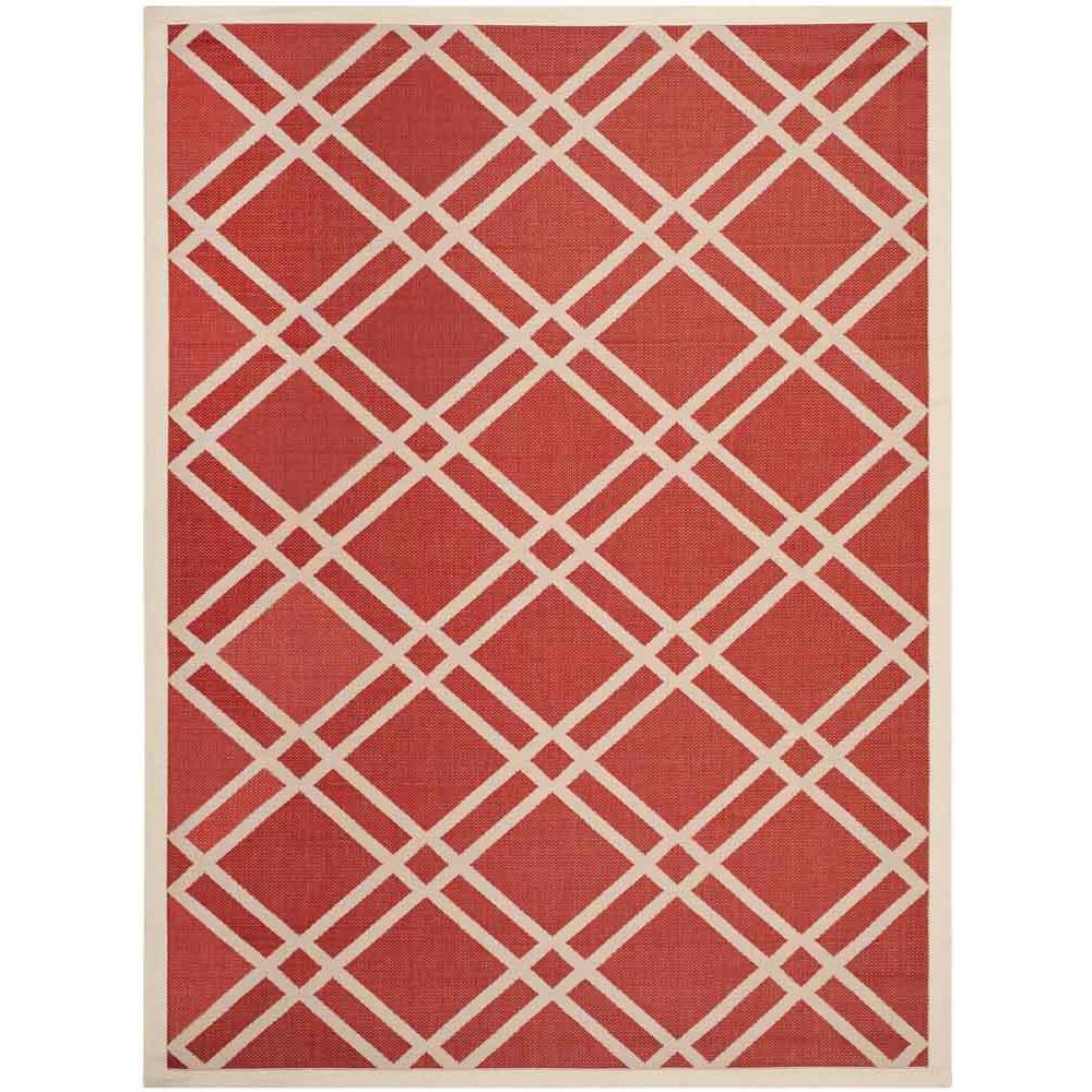 COURTYARD, RED / BONE, 8' X 11', Area Rug, CY6923-248-8. Picture 1