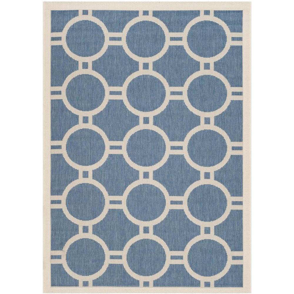 COURTYARD, BLUE / BEIGE, 4' X 5'-7", Area Rug, CY6924-243-4. Picture 1