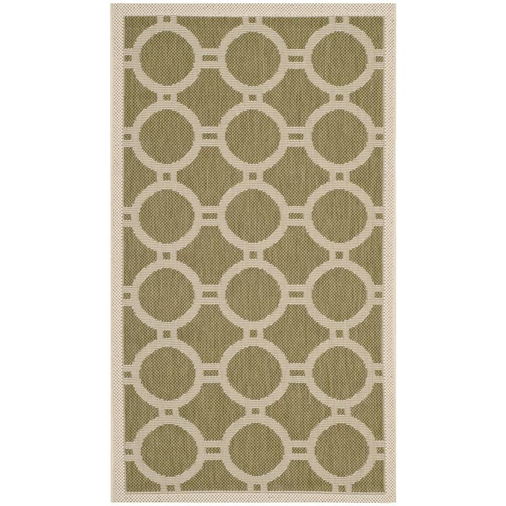COURTYARD, GREEN / BEIGE, 2' X 3'-7", Area Rug, CY6924-244-2. The main picture.