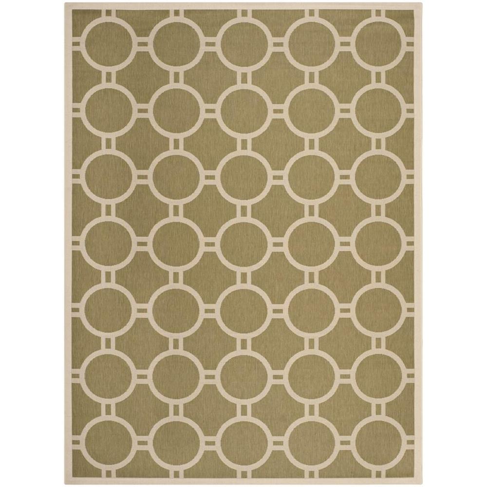 COURTYARD, GREEN / BEIGE, 8' X 11', Area Rug, CY6924-244-8. Picture 1