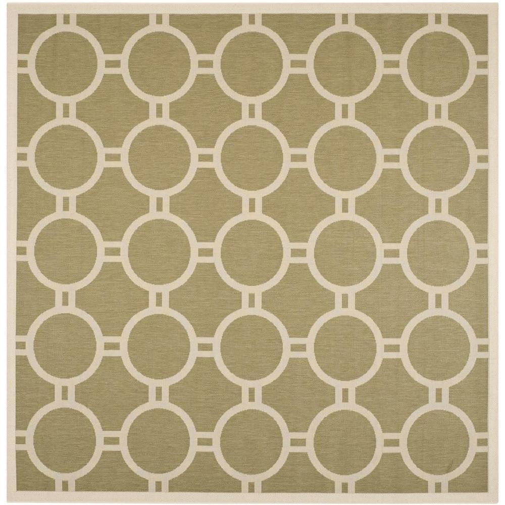 COURTYARD, GREEN / BEIGE, 7'-10" X 7'-10" Square, Area Rug, CY6924-244-8SQ. Picture 1