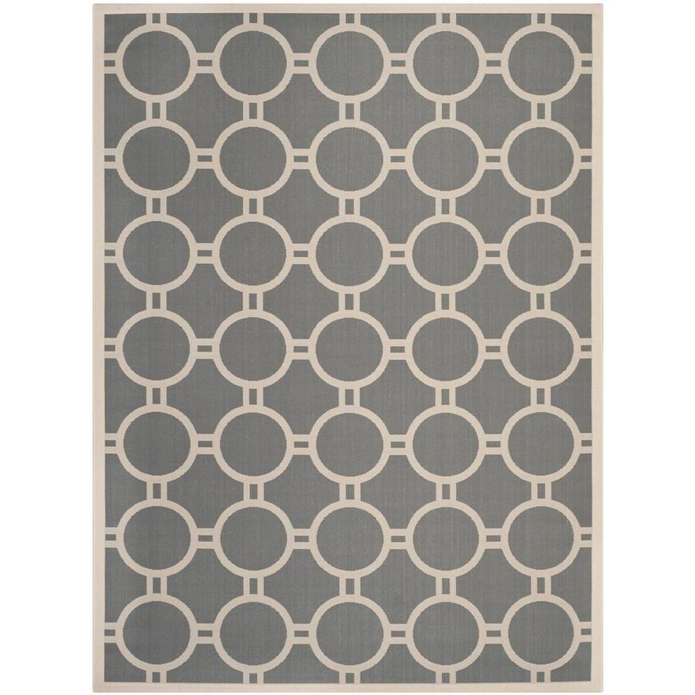 COURTYARD, ANTHRACITE / BEIGE, 8' X 11', Area Rug, CY6924-246-8. Picture 1