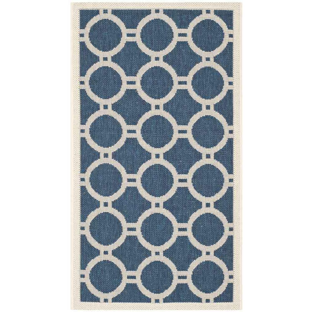 COURTYARD, NAVY / BEIGE, 2'-7" X 5', Area Rug, CY6924-268-3. Picture 1