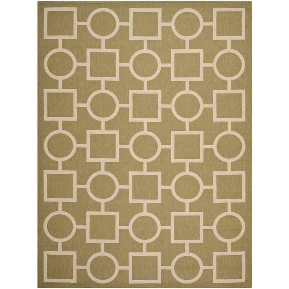 COURTYARD, GREEN / BEIGE, 8' X 11', Area Rug, CY6925-244-8. Picture 1