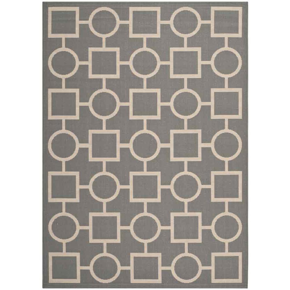 COURTYARD, ANTHRACITE / BEIGE, 4' X 5'-7", Area Rug, CY6925-246-4. Picture 1