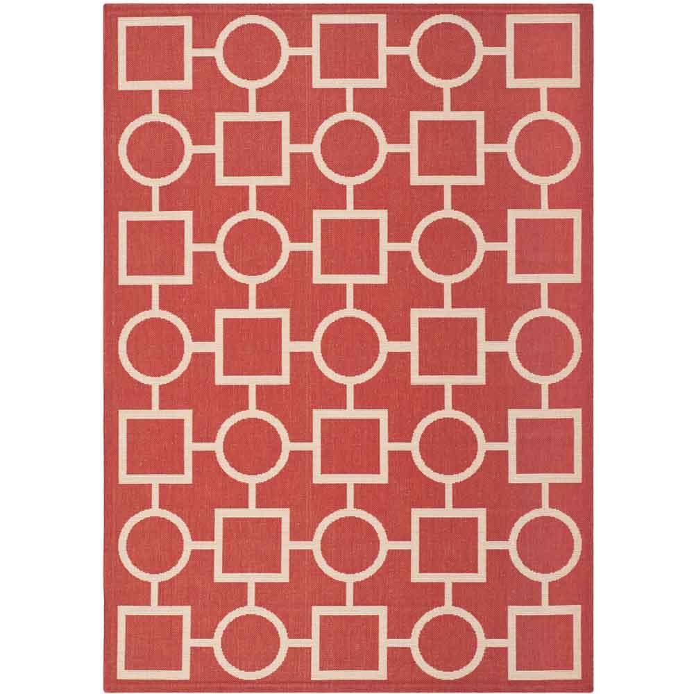 COURTYARD, RED / BONE, 5'-3" X 7'-7", Area Rug, CY6925-248-5. Picture 1