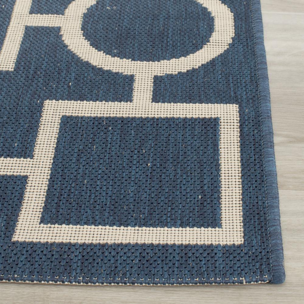 COURTYARD, NAVY / BEIGE, 4' X 5'-7", Area Rug, CY6925-268-4. Picture 2