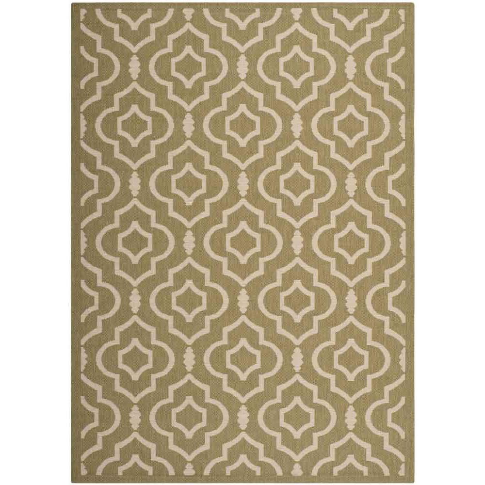 COURTYARD, GREEN / BEIGE, 4' X 5'-7", Area Rug, CY6926-244-4. Picture 1