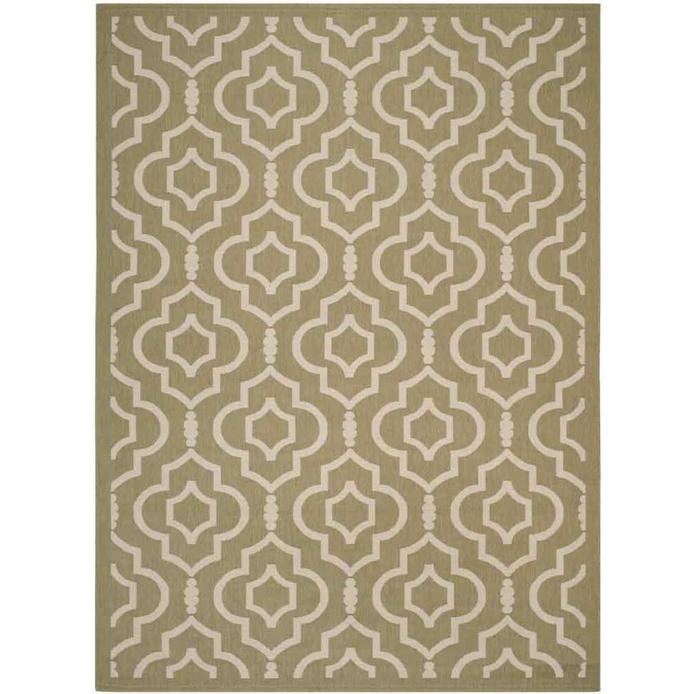 COURTYARD, GREEN / BEIGE, 8' X 11', Area Rug, CY6926-244-8. Picture 1