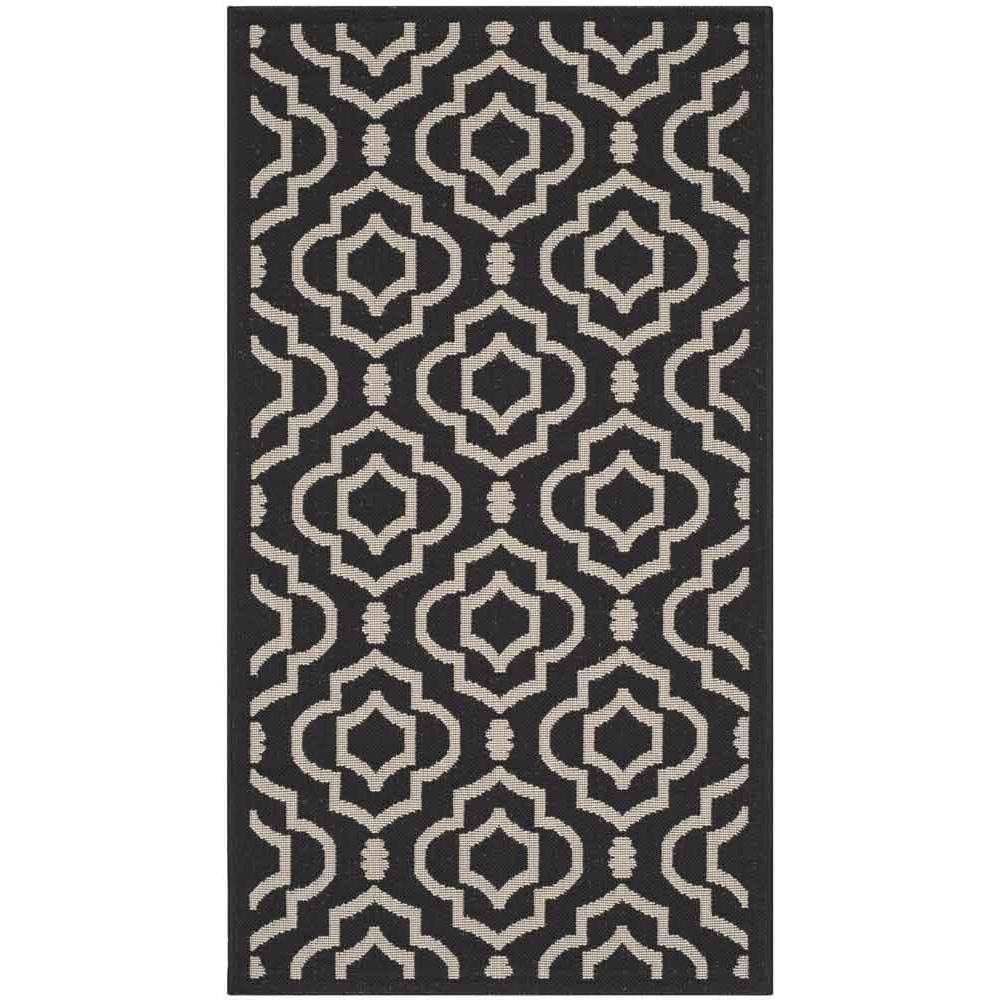 COURTYARD, BLACK / BEIGE, 2'-7" X 5', Area Rug, CY6926-266-3. The main picture.