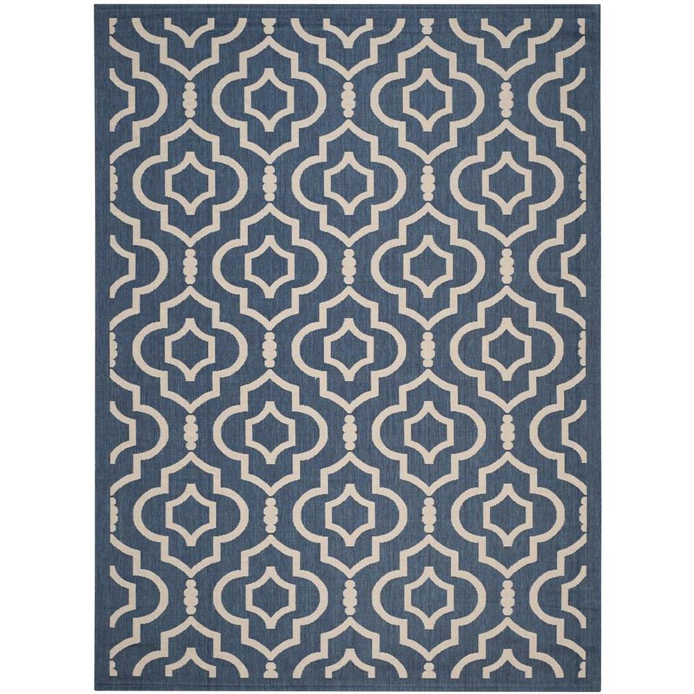 COURTYARD, NAVY / BEIGE, 8' X 11', Area Rug, CY6926-268-8. Picture 1