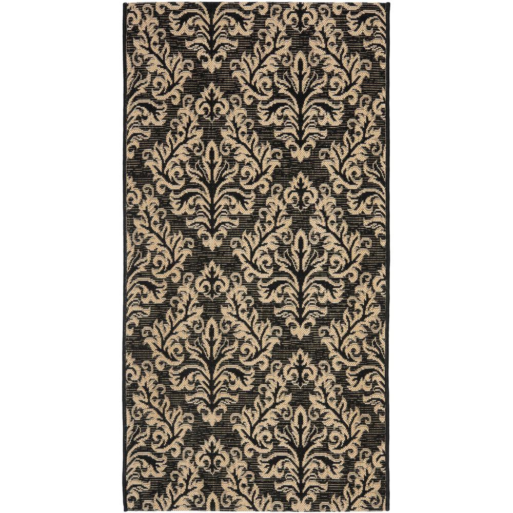 COURTYARD, BLACK / CREME, 2'-7" X 5', Area Rug, CY6930-26-3. Picture 1