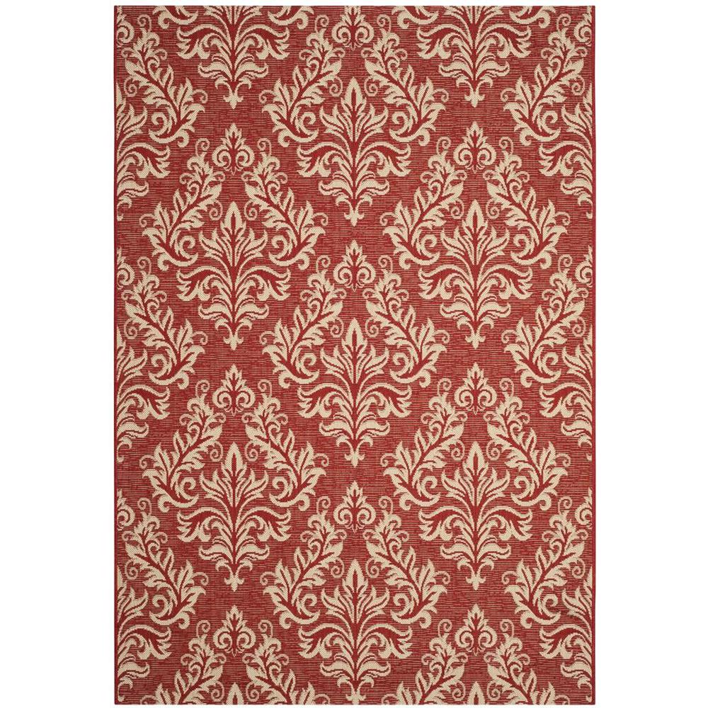 COURTYARD, RED / CREME, 5'-3" X 7'-7", Area Rug, CY6930-28-5. Picture 1