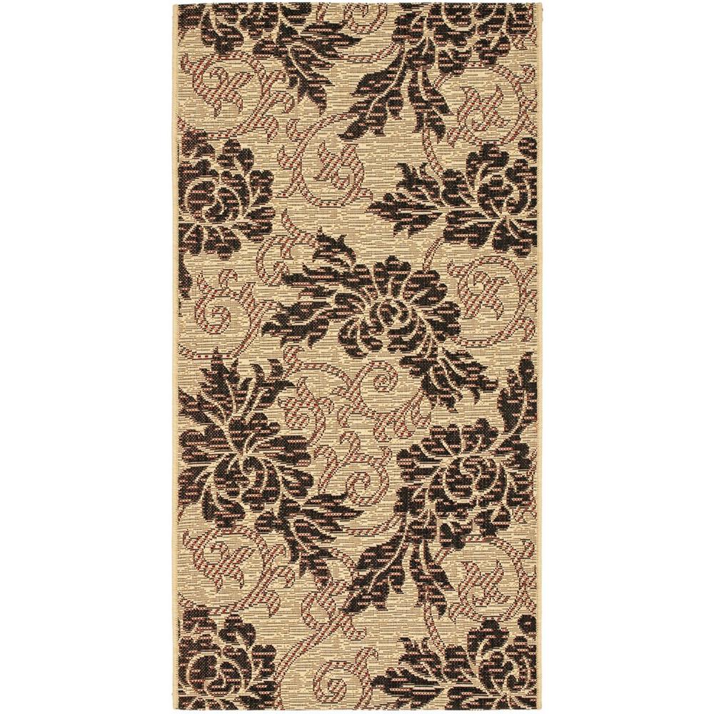 COURTYARD, CREME / BLACK, 2'-7" X 5', Area Rug, CY6957-16-3. Picture 1
