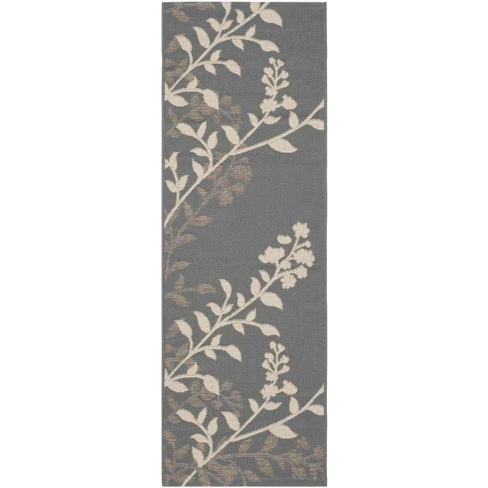 COURTYARD, ANTHRACITE / BEIGE, 2'-3" X 6'-7", Area Rug, CY7019-246-27. Picture 1