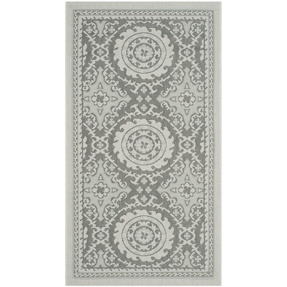 COURTYARD, LIGHT GREY / ANTHRACITE, 2'-7" X 5', Area Rug, CY7059-78A18-3. Picture 1