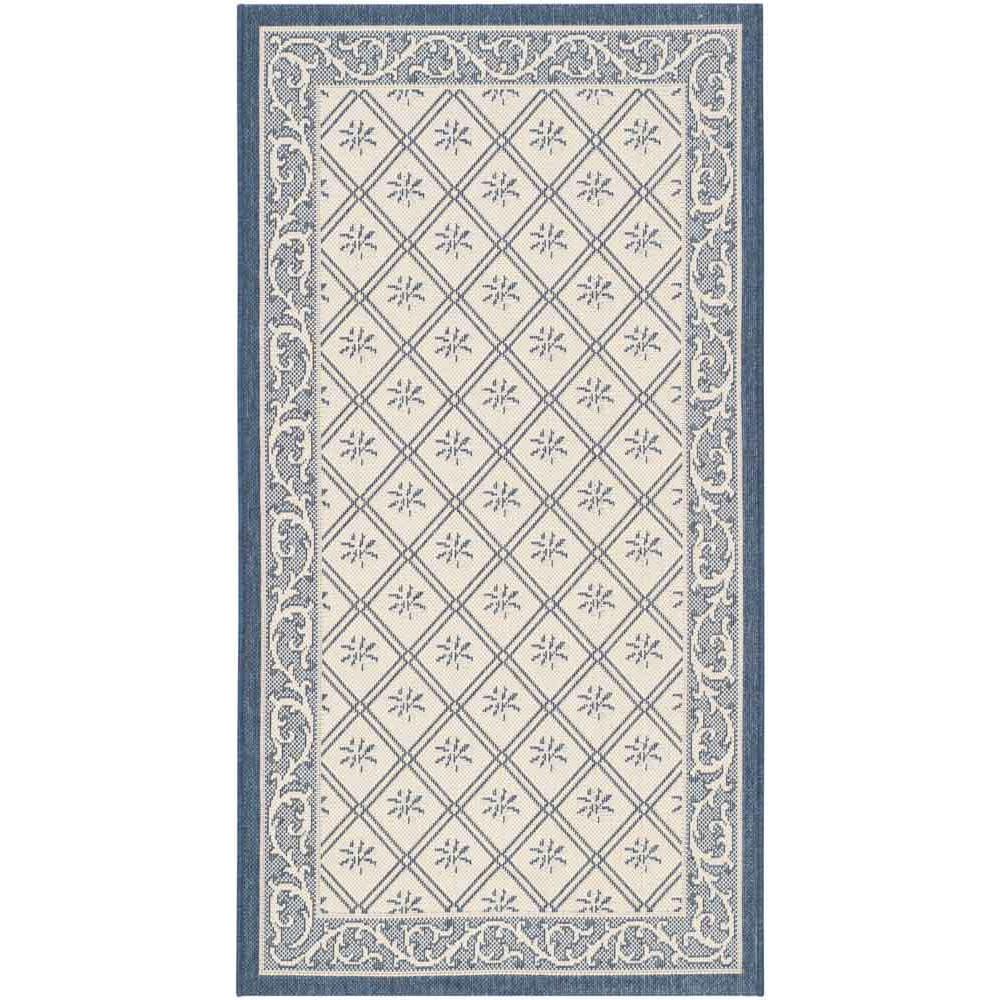COURTYARD, BEIGE / NAVY, 2'-7" X 5', Area Rug, CY7427-258A22-3. The main picture.