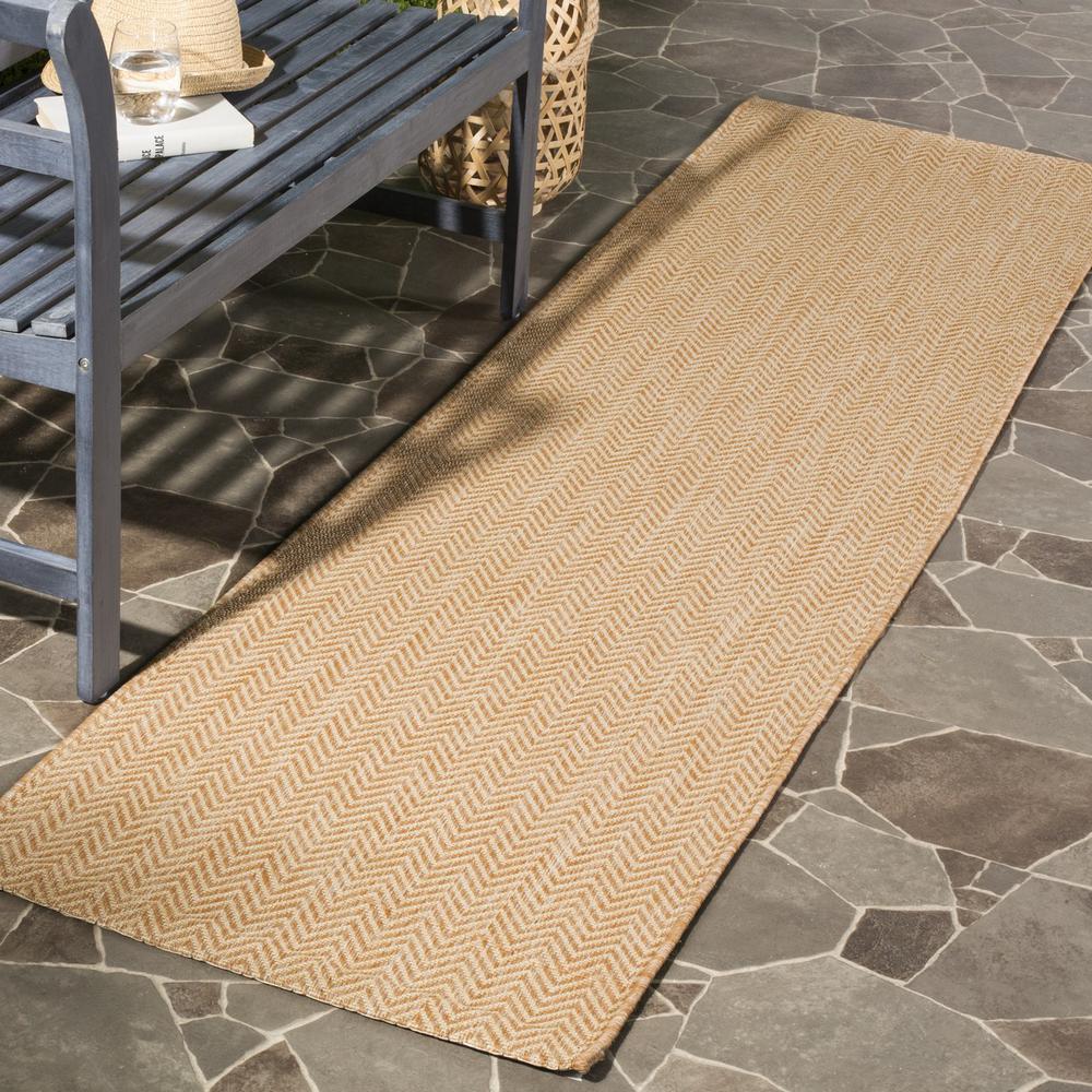 COURTYARD, NATURAL / CREAM, 2'-3" X 12', Area Rug, CY8022-03012-212. Picture 1