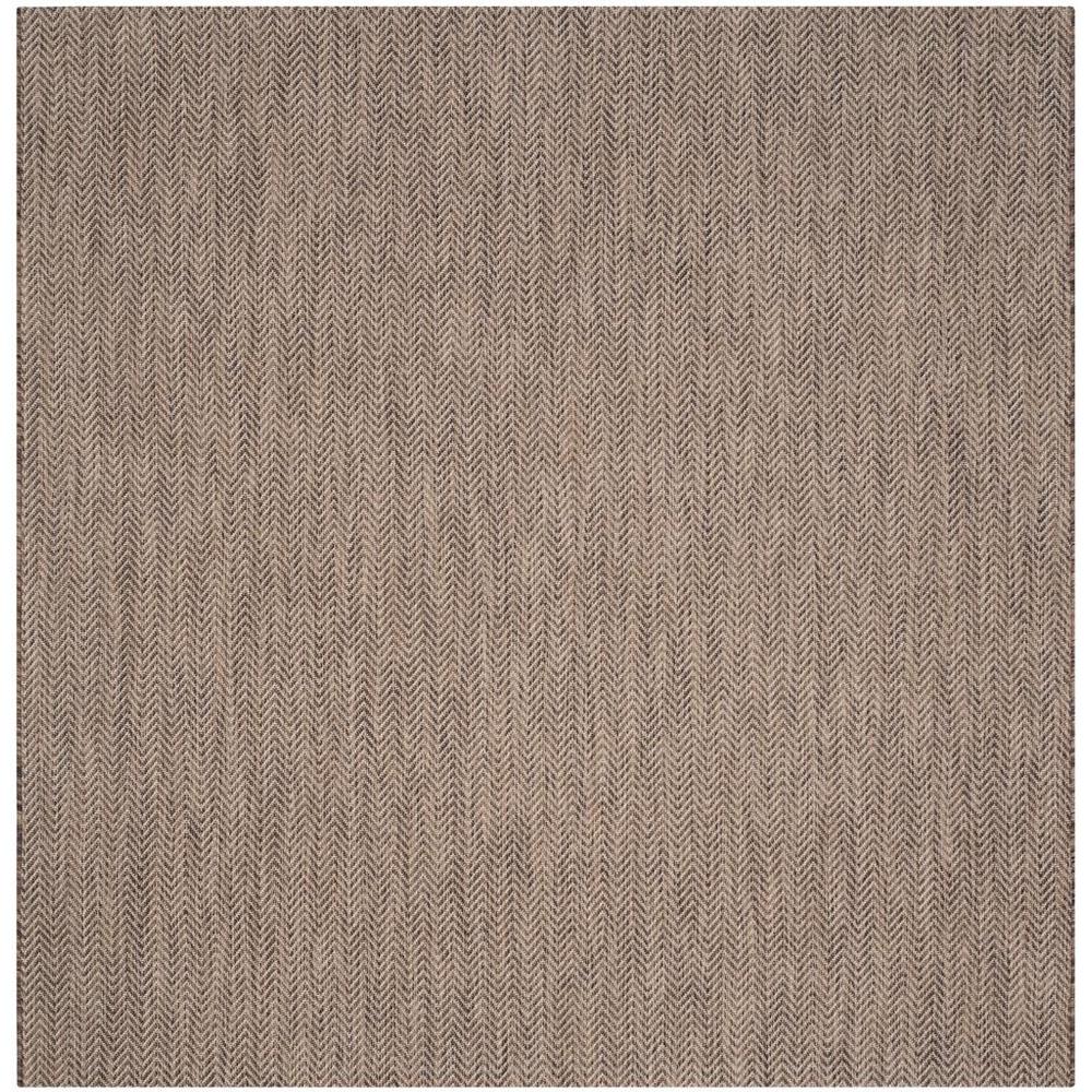 COURTYARD, BROWN / BEIGE, 6'-7" X 6'-7" Square, Area Rug, CY8022-36321-7SQ. Picture 1