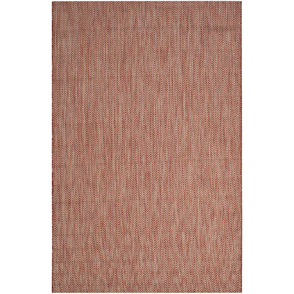 COURTYARD, RED / BEIGE, 5'-3" X 7'-7", Area Rug, CY8022-36521-5. Picture 1