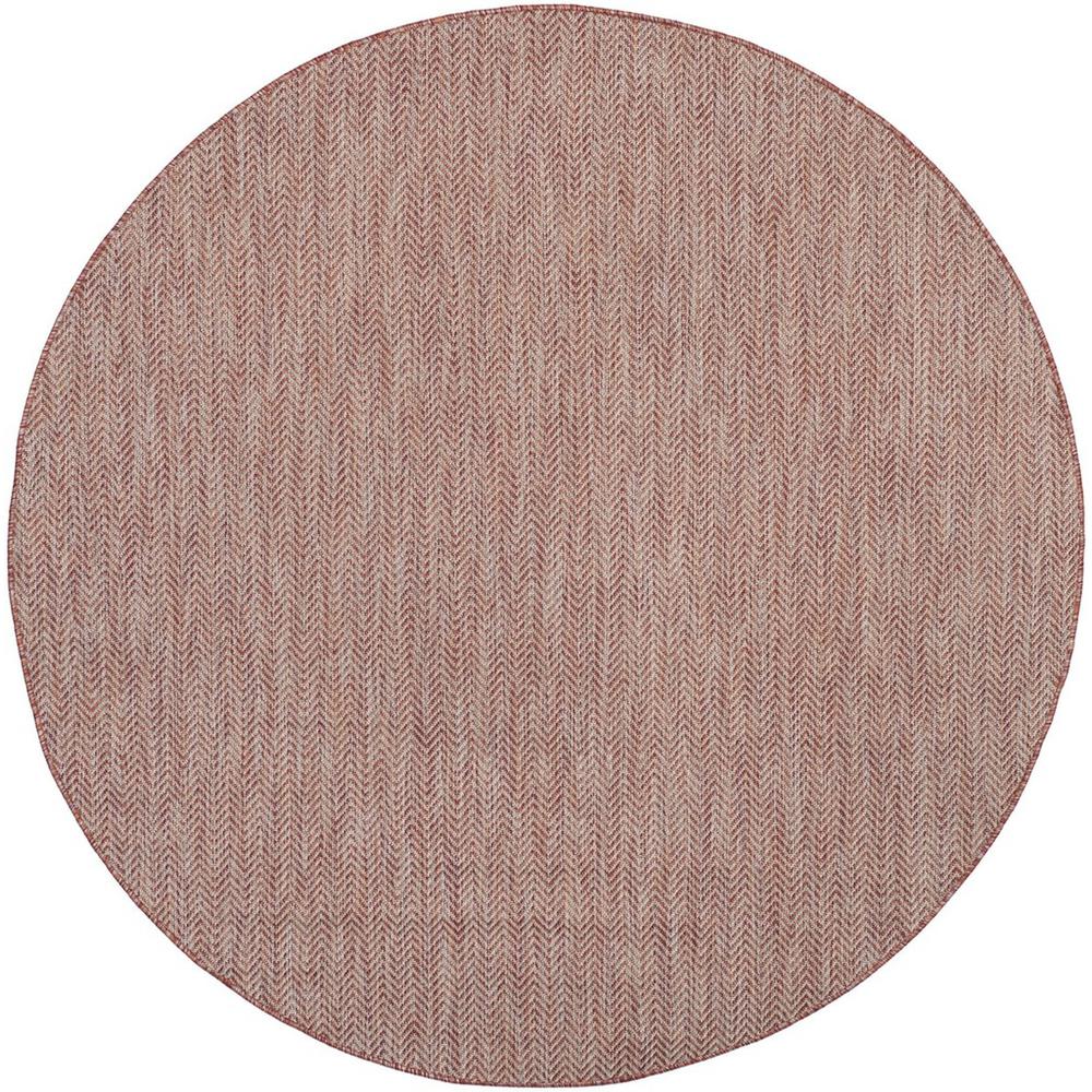 COURTYARD, RED / BEIGE, 6'-7" X 6'-7" Round, Area Rug, CY8022-36521-7R. Picture 1