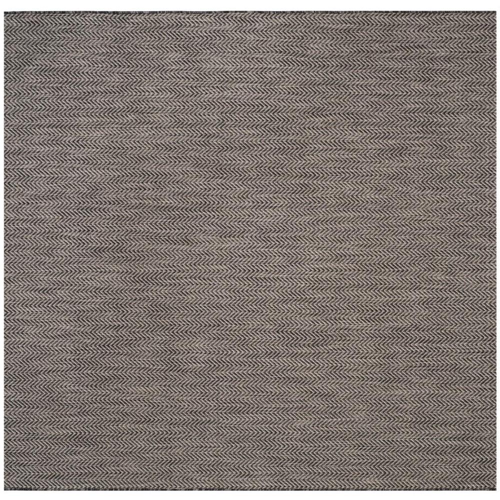 COURTYARD, BLACK / BEIGE, 6'-7" X 6'-7" Square, Area Rug, CY8022-36621-7SQ. Picture 1