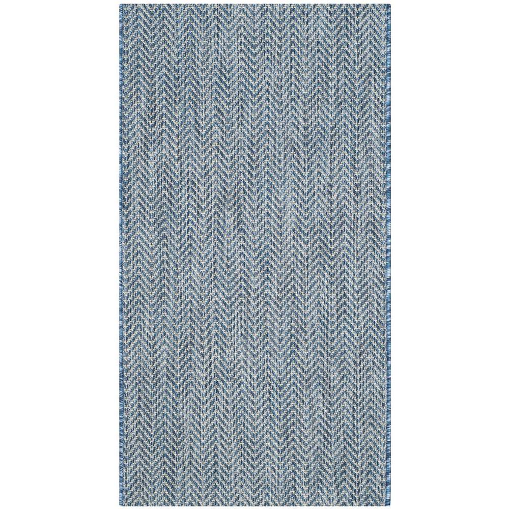COURTYARD, NAVY / GREY, 2' X 3'-7", Area Rug, CY8022-36821-2. Picture 1