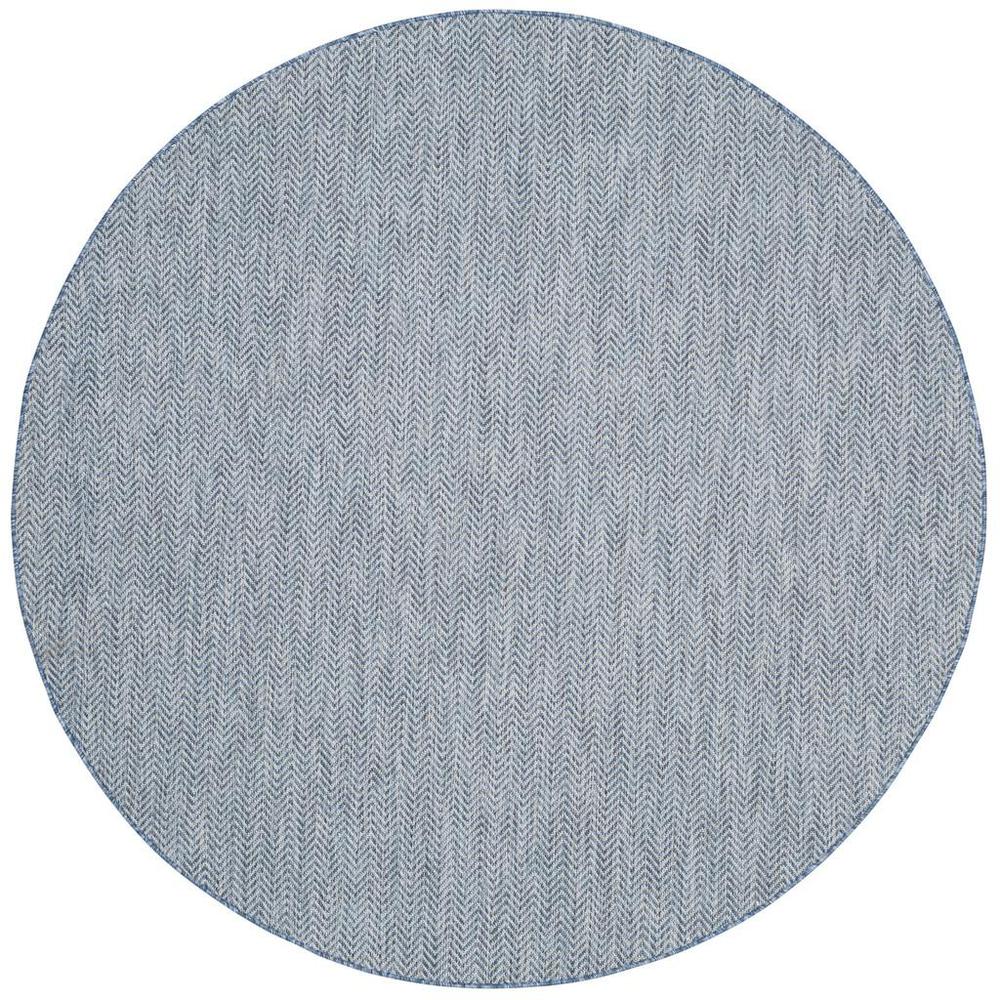 COURTYARD, NAVY / GREY, 6'-7" X 6'-7" Round, Area Rug, CY8022-36821-7R. Picture 1