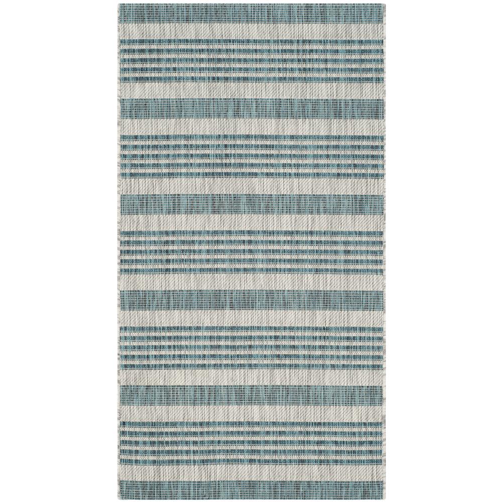 COURTYARD, GREY / BLUE, 2'-7" X 5', Area Rug, CY8062-37212-3. Picture 1