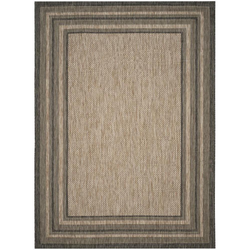 COURTYARD, NATURAL / BLACK, 8' X 11', Area Rug, CY8475-37312-8. Picture 1