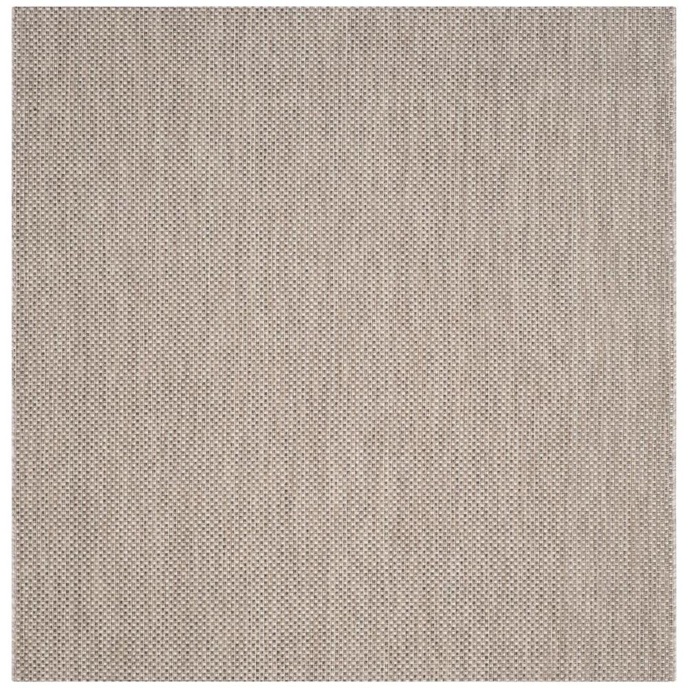 COURTYARD, BEIGE / BROWN, 5'-3" X 5'-3" Square, Area Rug. Picture 1