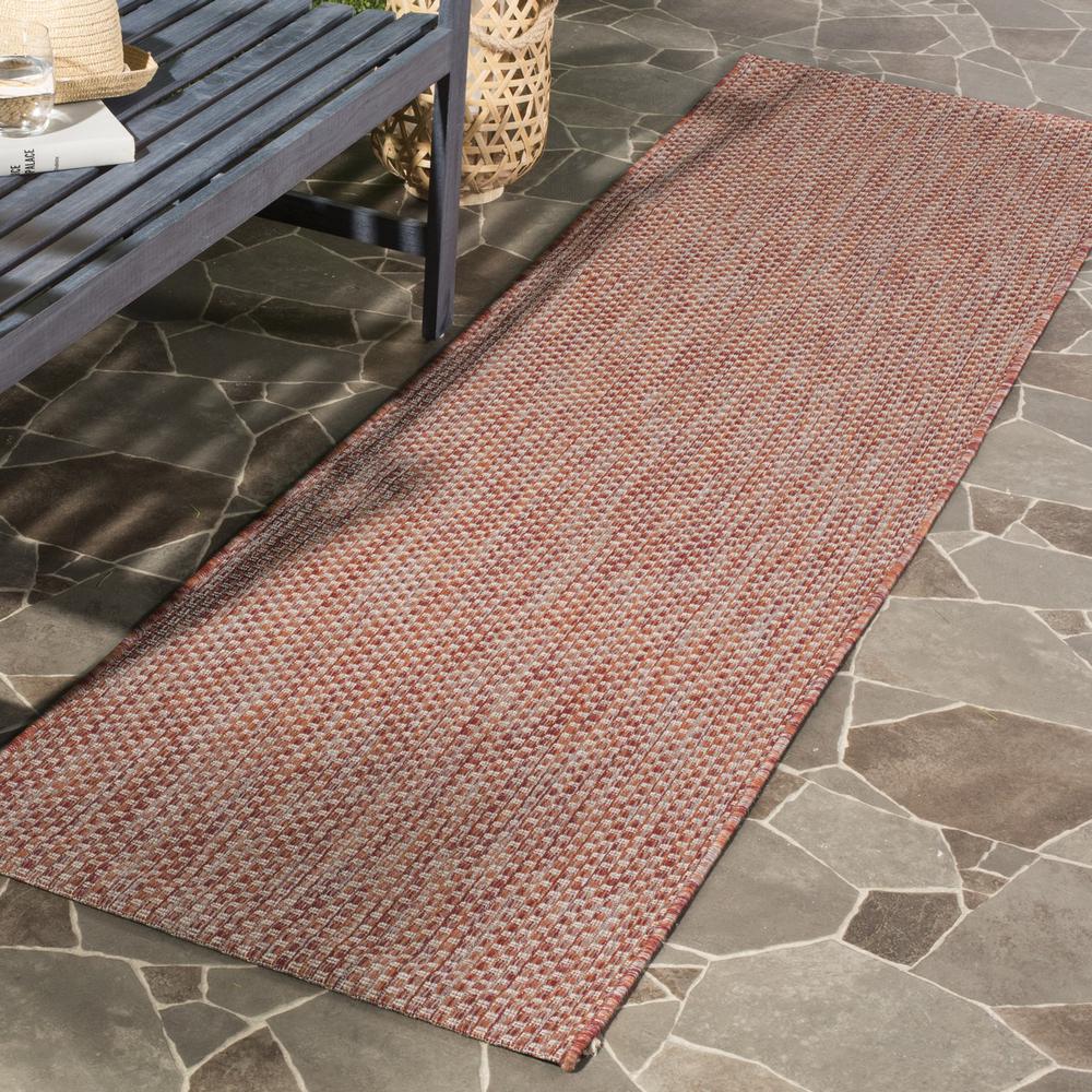 COURTYARD, RED / BEIGE, 2'-3" X 12', Area Rug, CY8521-36521-212. Picture 1