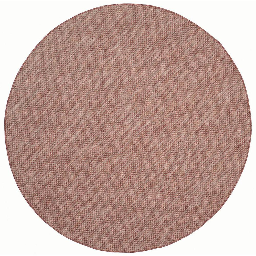COURTYARD, RED / BEIGE, 6'-7" X 6'-7" Round, Area Rug, CY8521-36521-7R. Picture 1