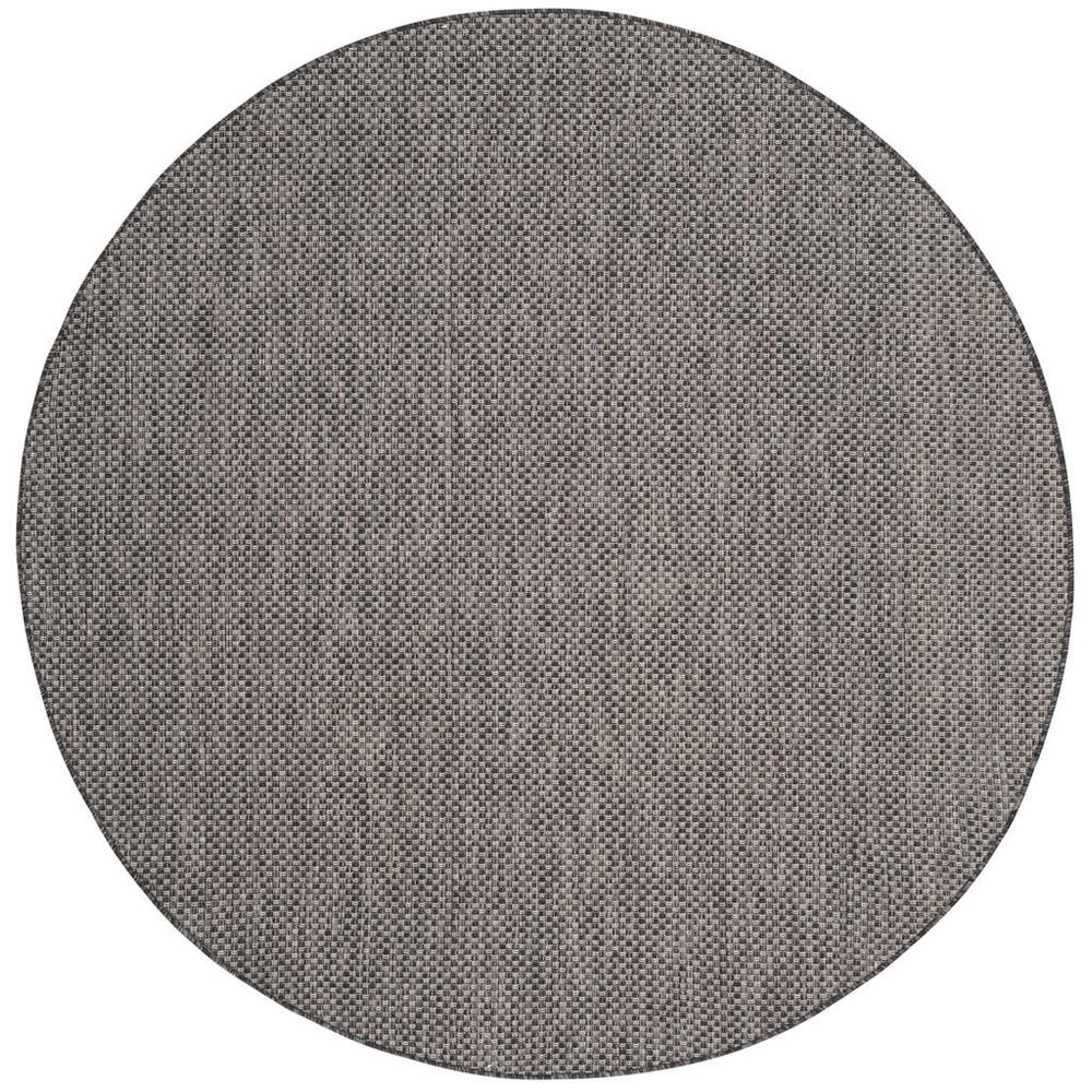 COURTYARD, BLACK / BEIGE, 6'-7" X 6'-7" Round, Area Rug, CY8521-36621-7R. Picture 1