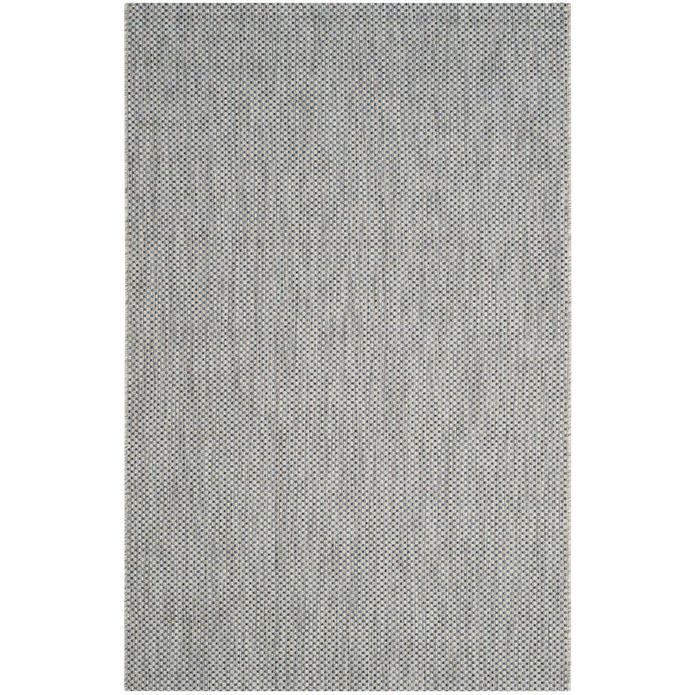 COURTYARD, GREY / NAVY, 4' X 5'-7", Area Rug, CY8521-36812-4. Picture 1
