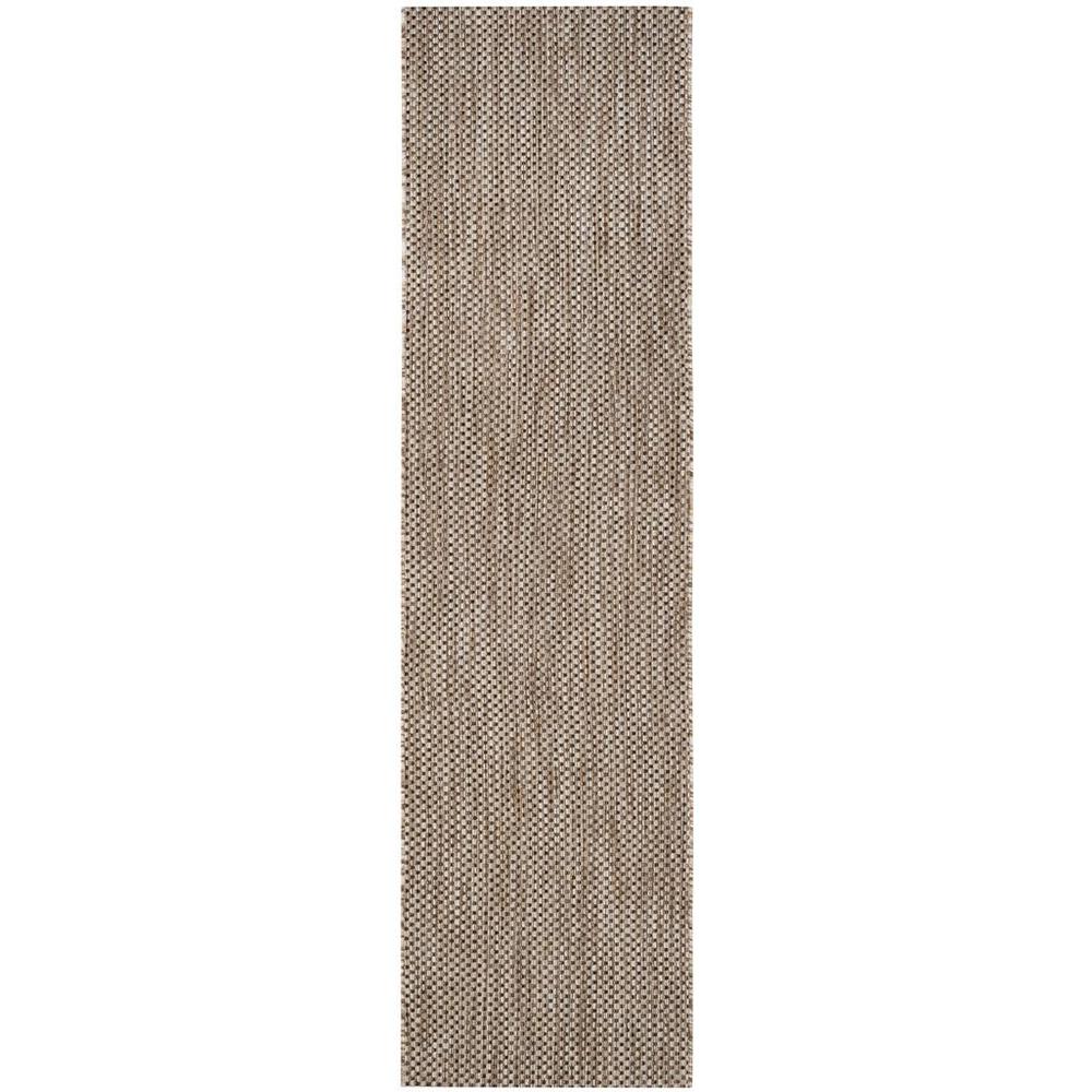 COURTYARD, NATURAL / BLACK, 2'-3" X 8', Area Rug, CY8521-37312-28. Picture 1